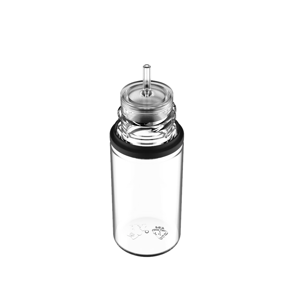 Chubby Gorilla Bottles - 30ml PET Clear Bottle with CRC & Tamper Black Cap - Image 2