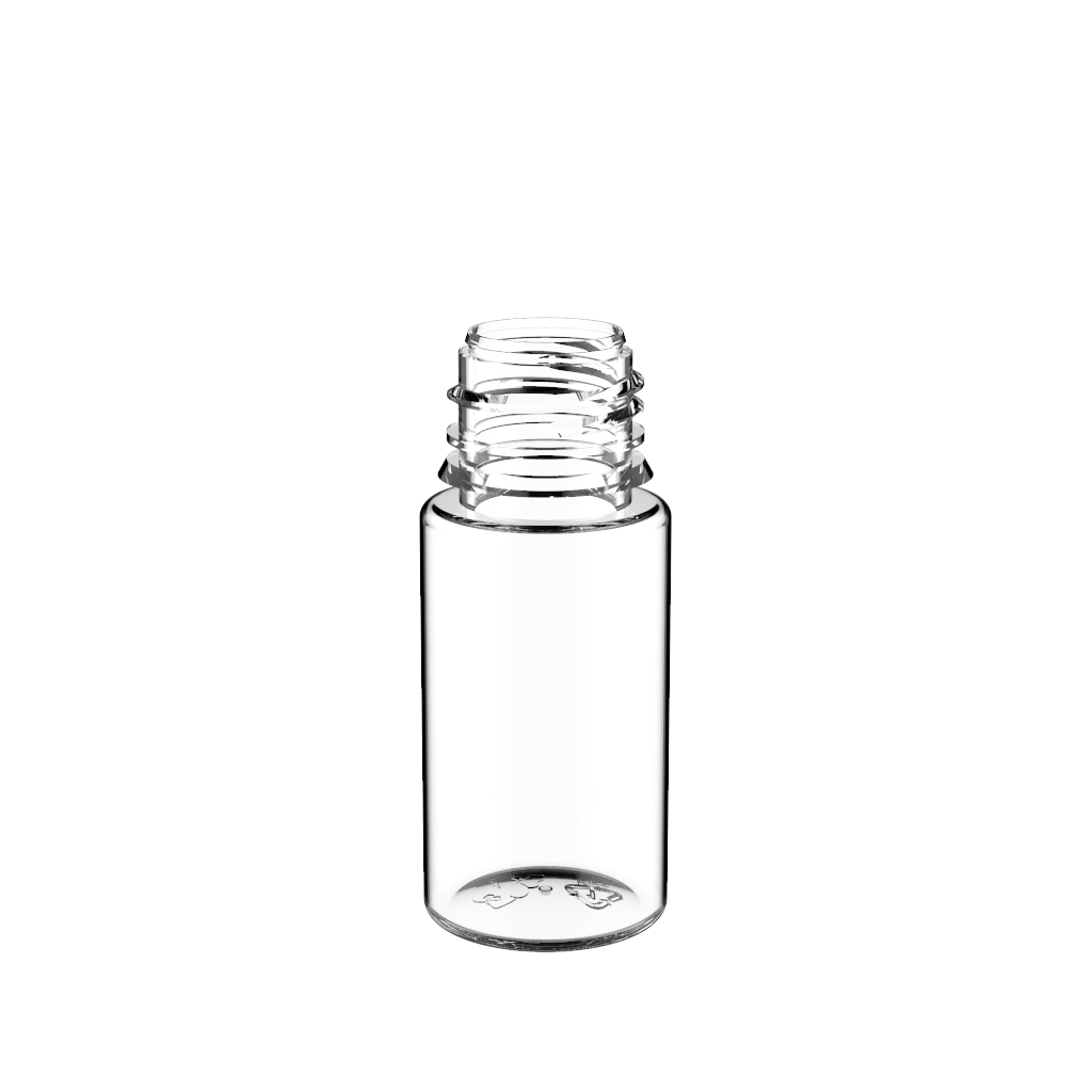 Chubby Gorilla Bottles - 30ml PET Clear Bottle with CRC & Tamper Black Cap - Image 3